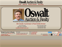 Tablet Screenshot of oswaltauction.com